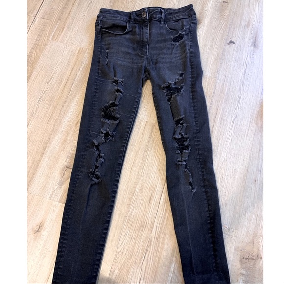 American Eagle Outfitters Denim - AE hi rise destress jegging